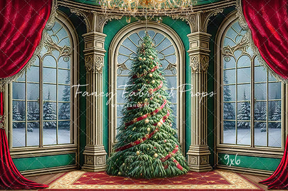 Royal Christmas Tree - Wood Floor Option - with Sweep Option
