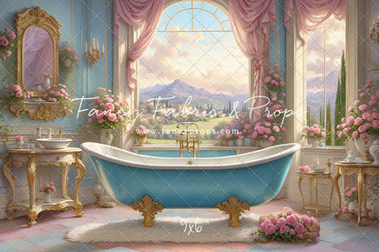 Tuscan Villa Powder Parlor - With Sweep Option