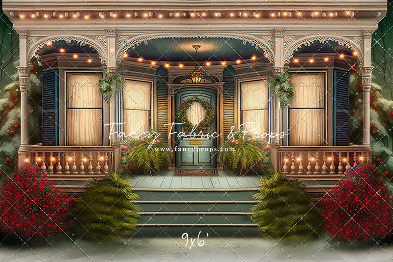 Welcoming Glow Holiday Porch - with Sweep Option