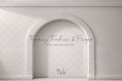 White Brick Alcove - White Floor - With Sweep Option