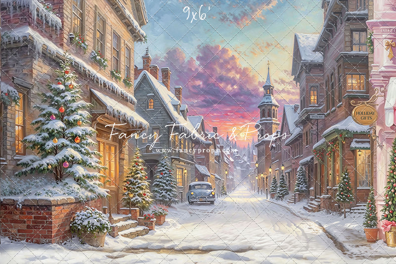 Winter Glow on Heritage Lane - With Sweep Option