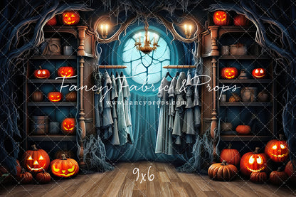 Haunted Wardrobe -Brown Wood Floor - With Sweep Option