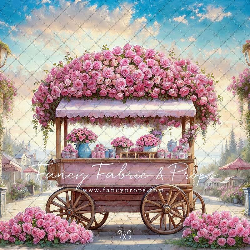 Blushing Bloom Cart - With Sweep Option