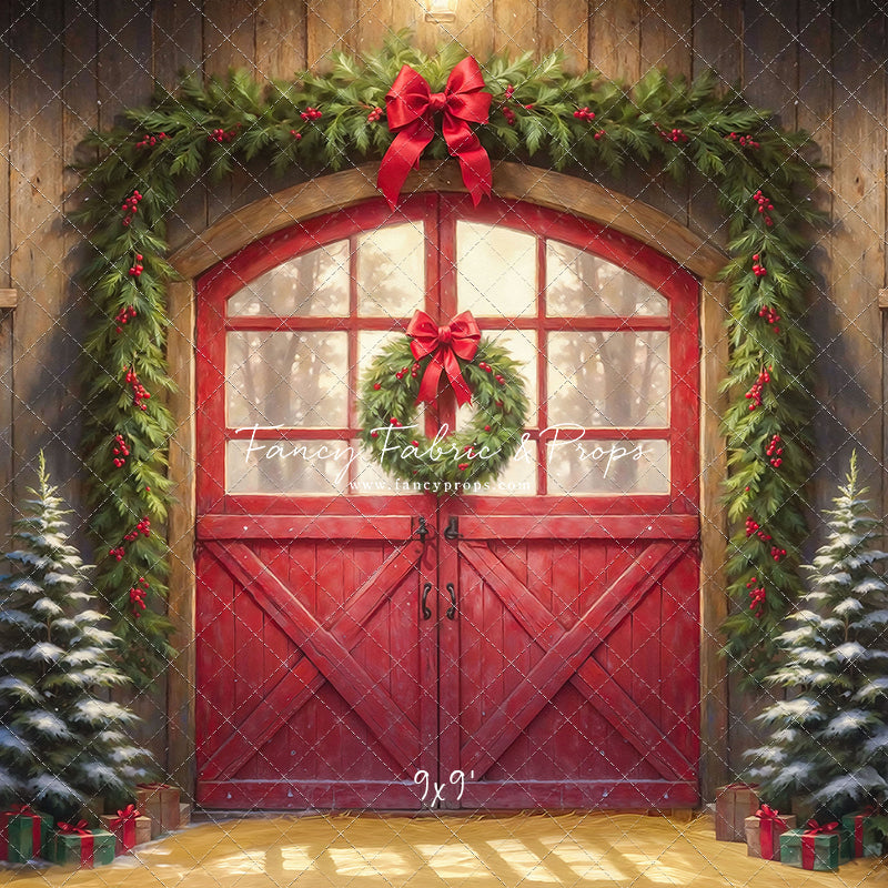 Christmas At The Red Barn - Straw Floor - with Sweep Option
