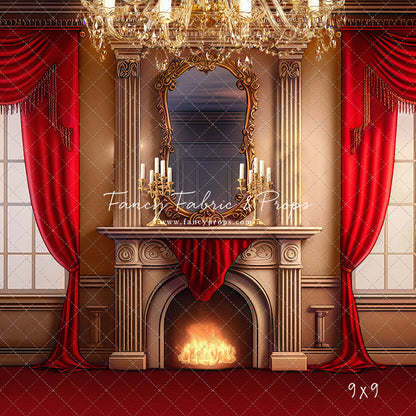 Cozy Up By The Fire - Red Carpet Option - with Sweep Option