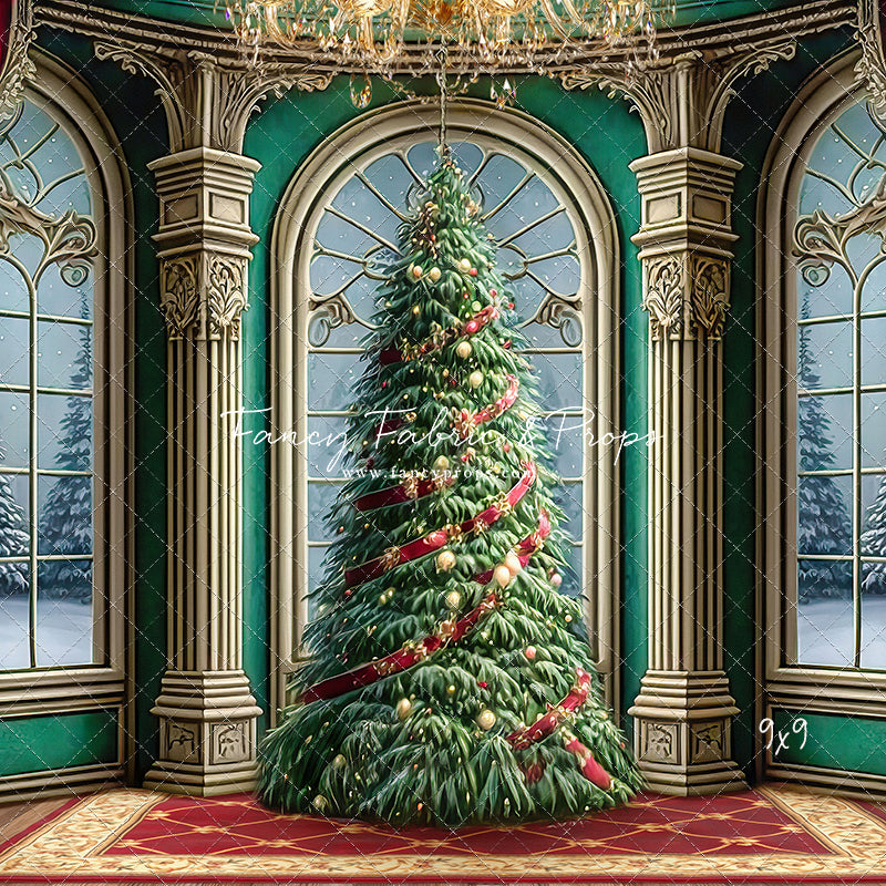 Royal Christmas Tree - Wood Floor Option - with Sweep Option