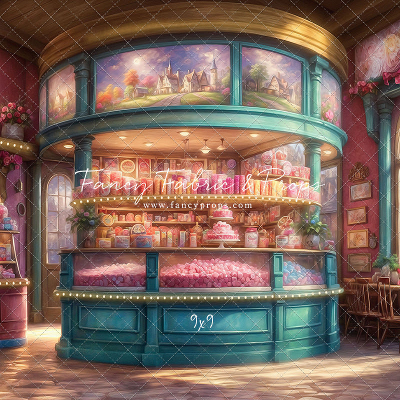 Sweet Tart Hearts with Candy Floor - With Sweep Option