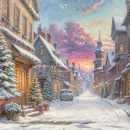 Winter Glow on Heritage Lane - With Sweep Option