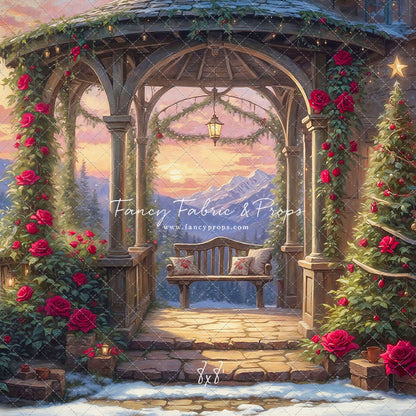 Frosty Rose Pavilion - with Sweep Option