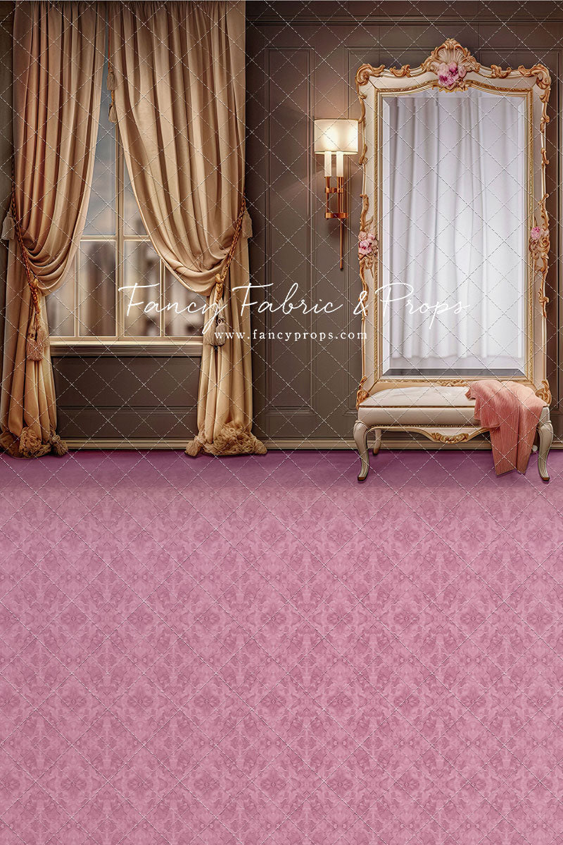 Glam Mirror - Pink Floor - With Sweep Option
