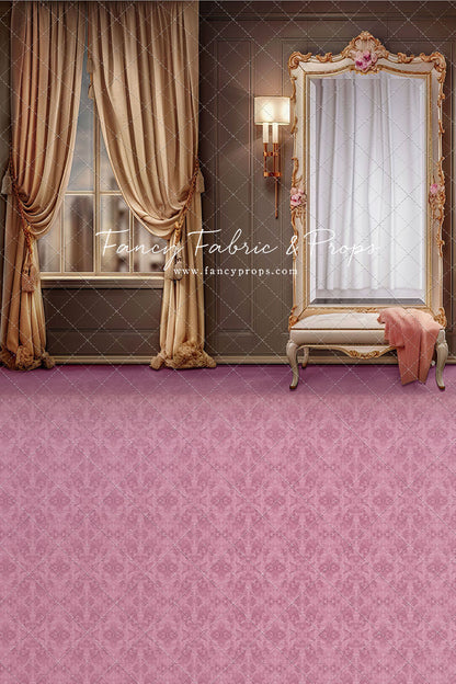 Glam Mirror - Pink Floor - With Sweep Option