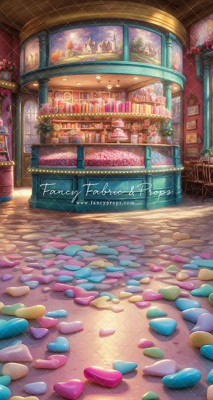 Sweet Tart Hearts with Candy Floor - With Sweep Option