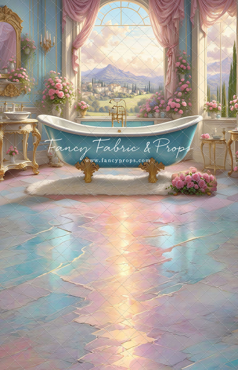 Tuscan Villa Powder Parlor - With Sweep Option