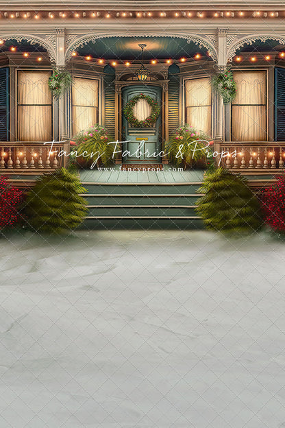 Welcoming Glow Holiday Porch - with Sweep Option