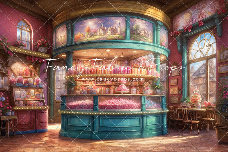 Sweet Tart Hearts with Tile Floor - With Sweep Option