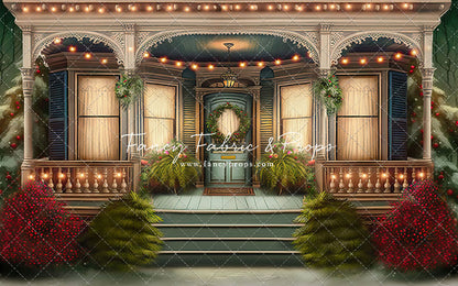 Welcoming Glow Holiday Porch - with Sweep Option