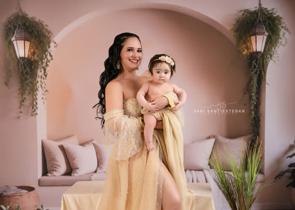 Warm Beige Comforts - Wood Floor - With Sweep Option