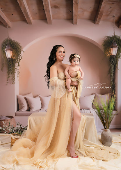 Warm Beige Comforts - Wood Floor - With Sweep Option