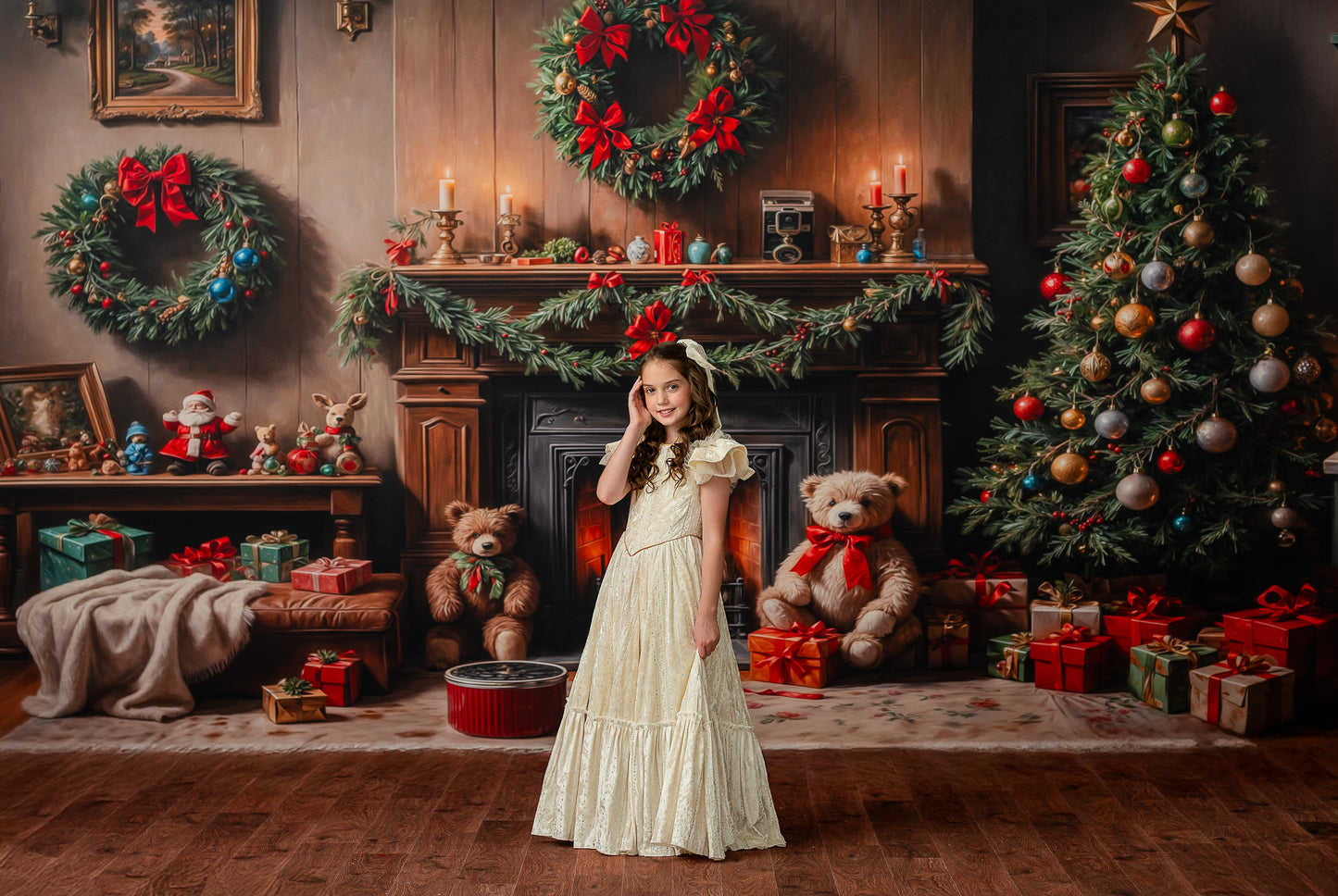 Warm Christmas Corner - With Sweep Option