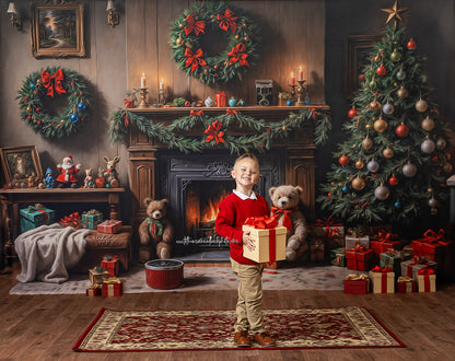 Warm Christmas Corner - With Sweep Option