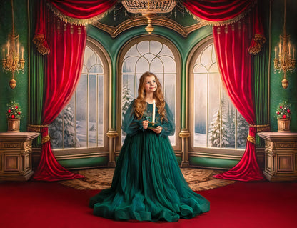 Warm Loving Holiday - Red Carpet Option - with Sweep Option