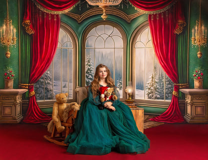 Warm Loving Holiday - Red Carpet Option - with Sweep Option