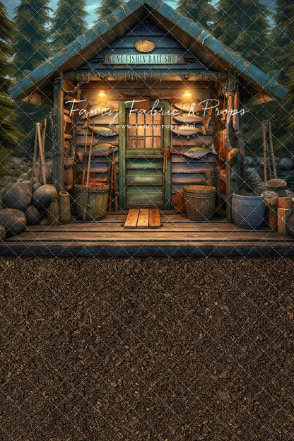 Gone Fishin Bait Shop- Dirt Floor Version - With Sweep Option