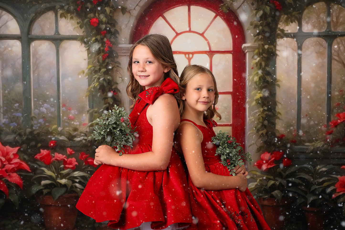 Whimsical Winter Greenhouse - With Sweep Option