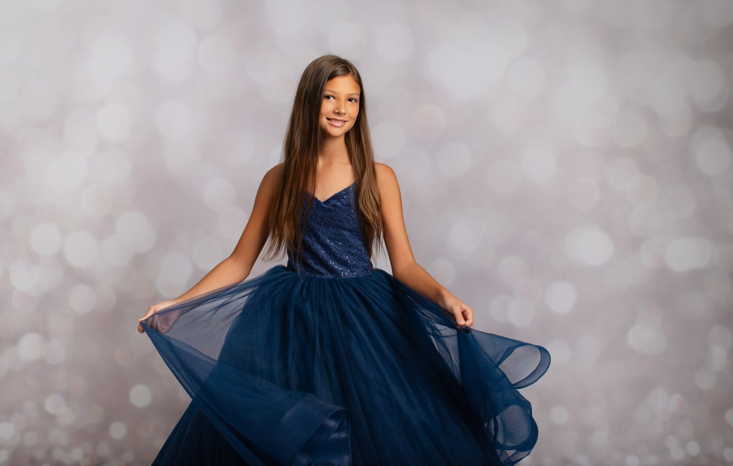 White Shimmering Stage - Sweep Sizes Only