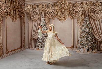 Elegant Golden Noel - with Sweep Option