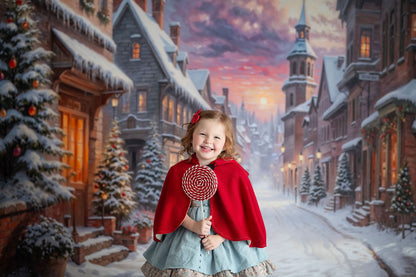 Winter Glow on Heritage Lane - With Sweep Option