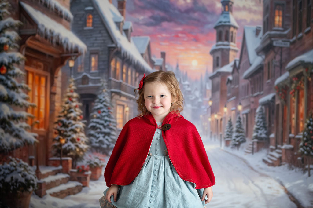 Winter Glow on Heritage Lane - With Sweep Option