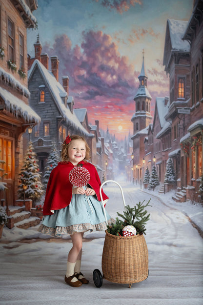 Winter Glow on Heritage Lane - With Sweep Option