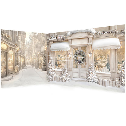 RTS Winter Wonderland Boutique - 12x8'/8x8 2pc ROOM- Wrinkle-Free Fabric - Banding - 60% Off