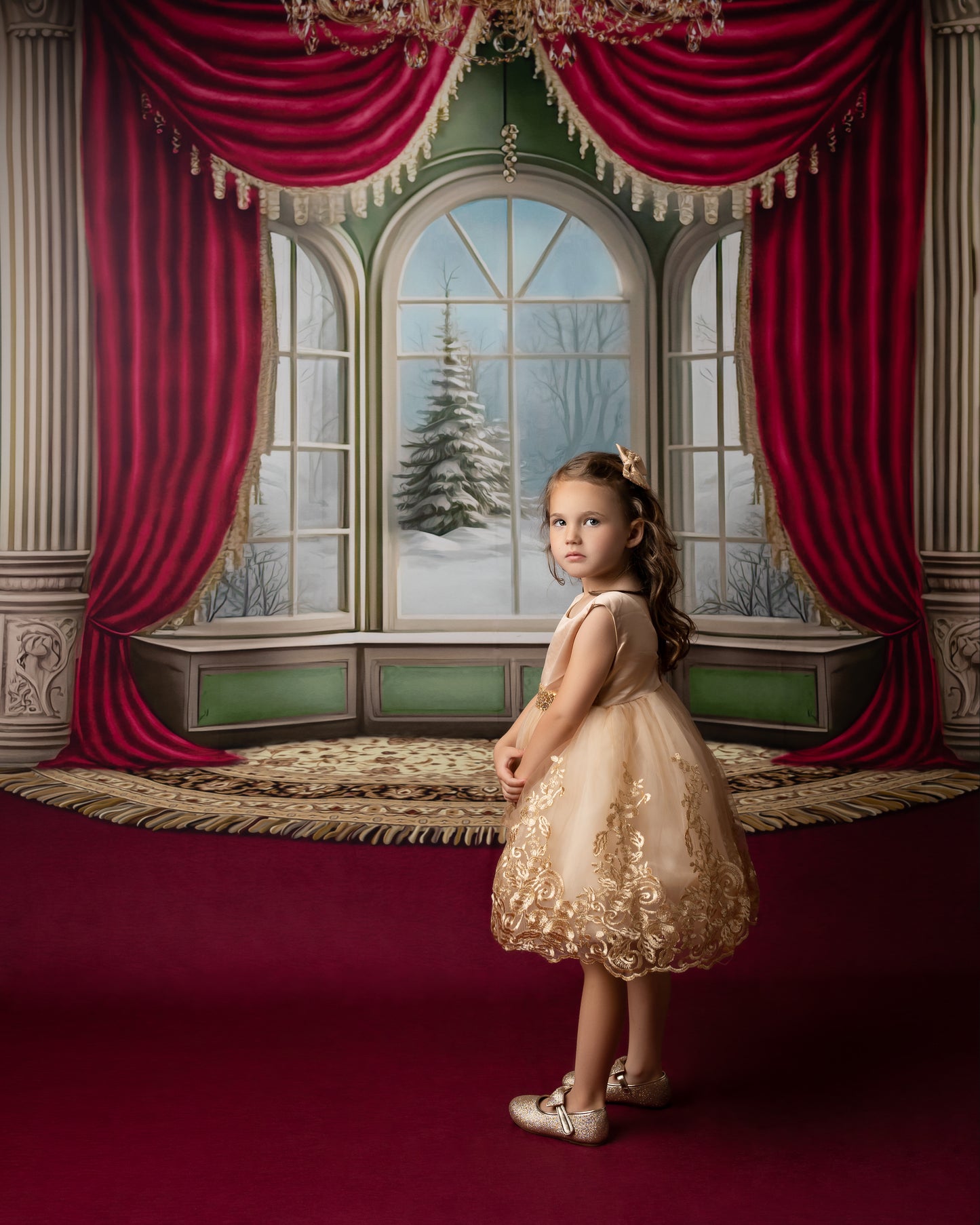 Winterside Wishes - Red Carpet Option - with Sweep Option