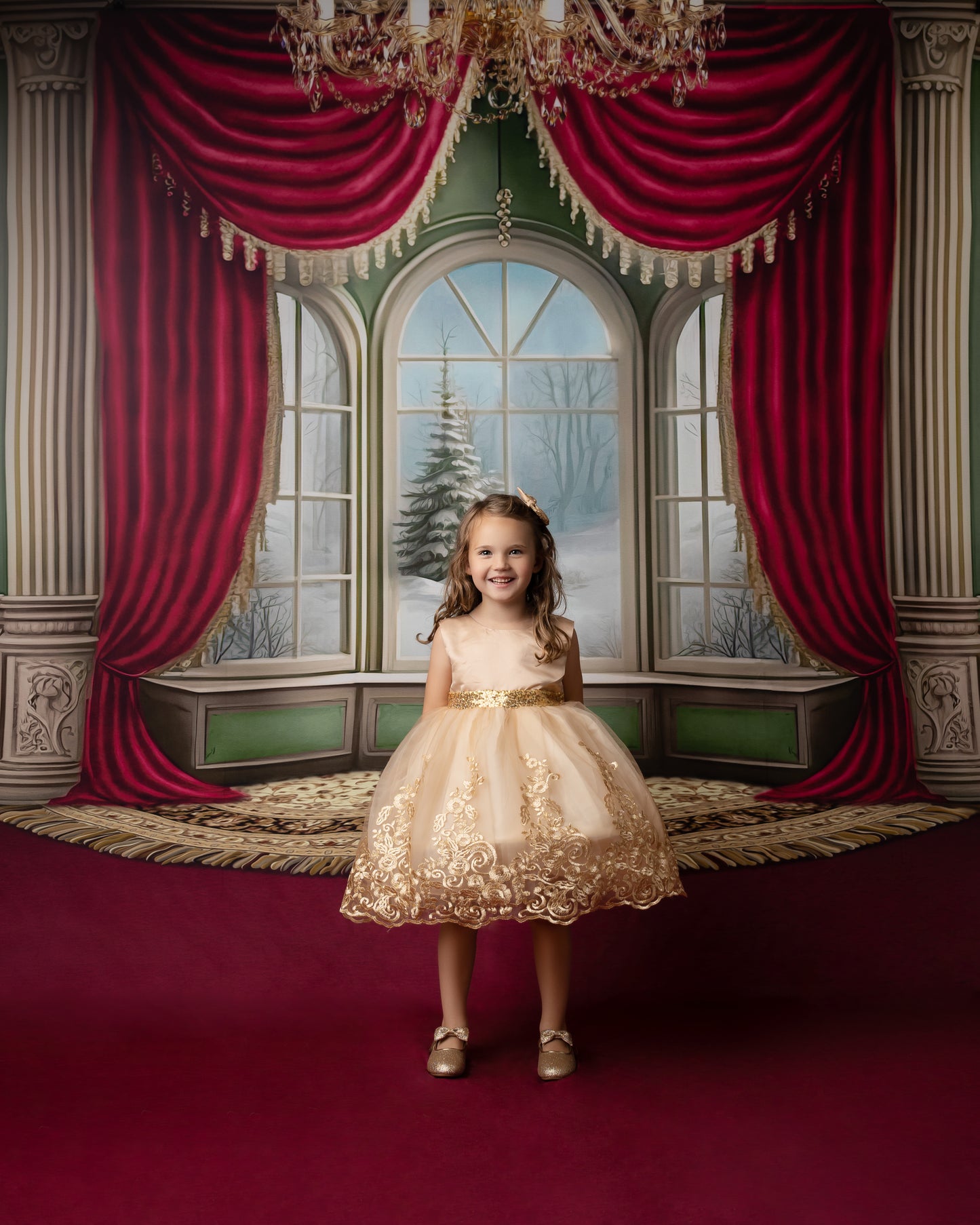 Winterside Wishes - Red Carpet Option - with Sweep Option