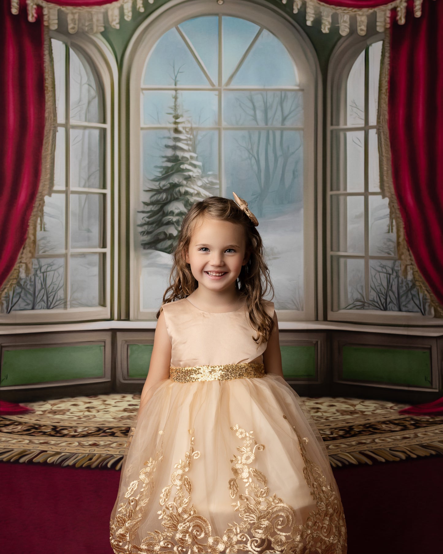 Winterside Wishes - Red Carpet Option - with Sweep Option