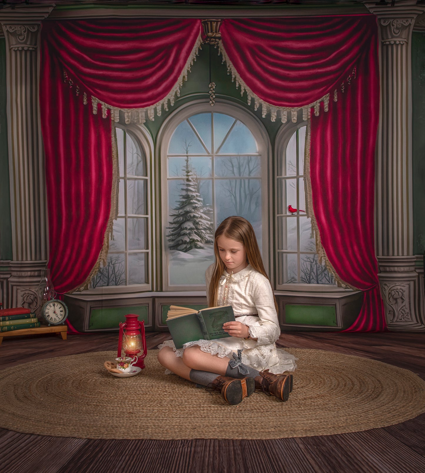 Winterside Wishes - Wood Floor Option - with Sweep Option