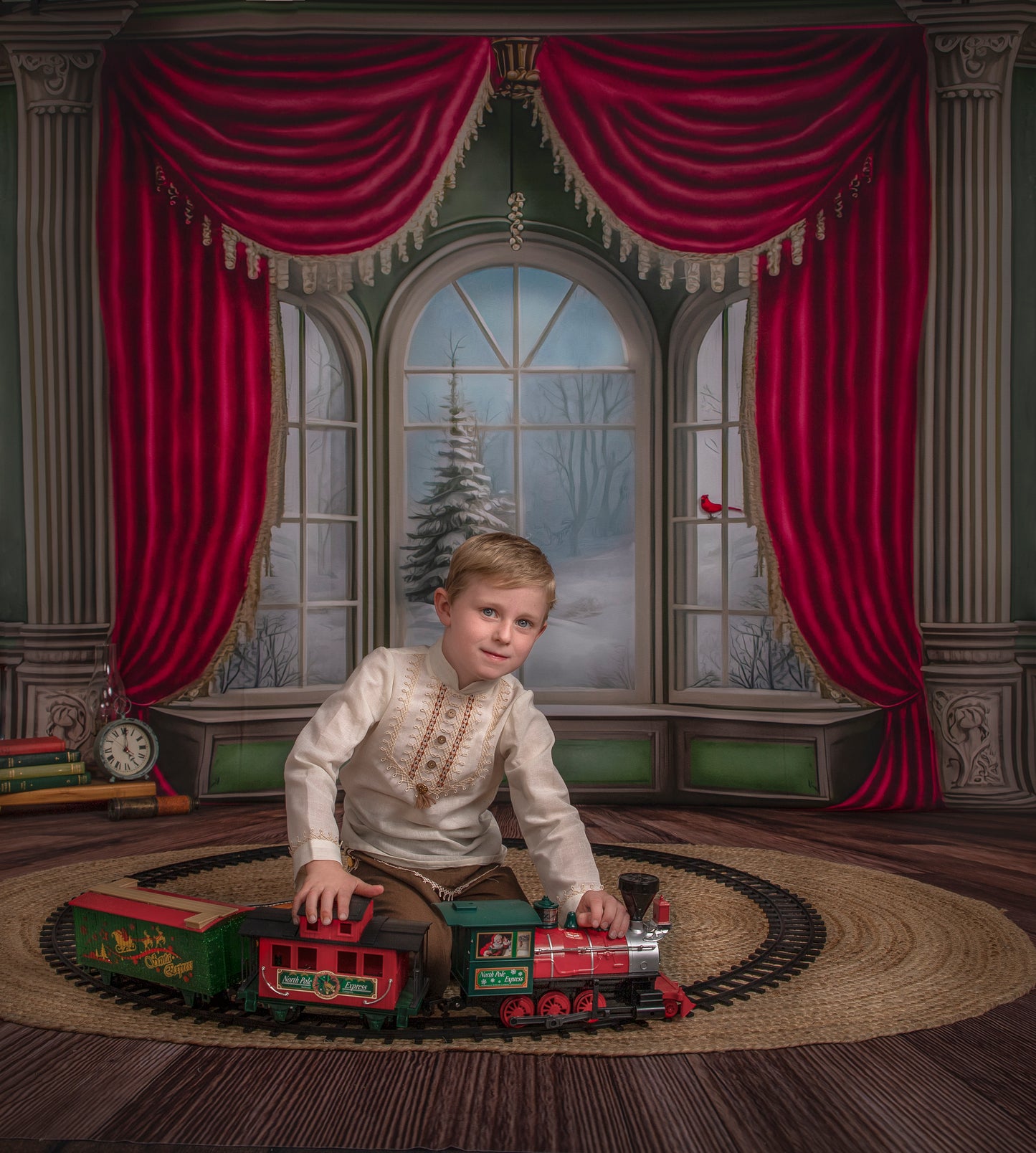 Winterside Wishes - Wood Floor Option - with Sweep Option