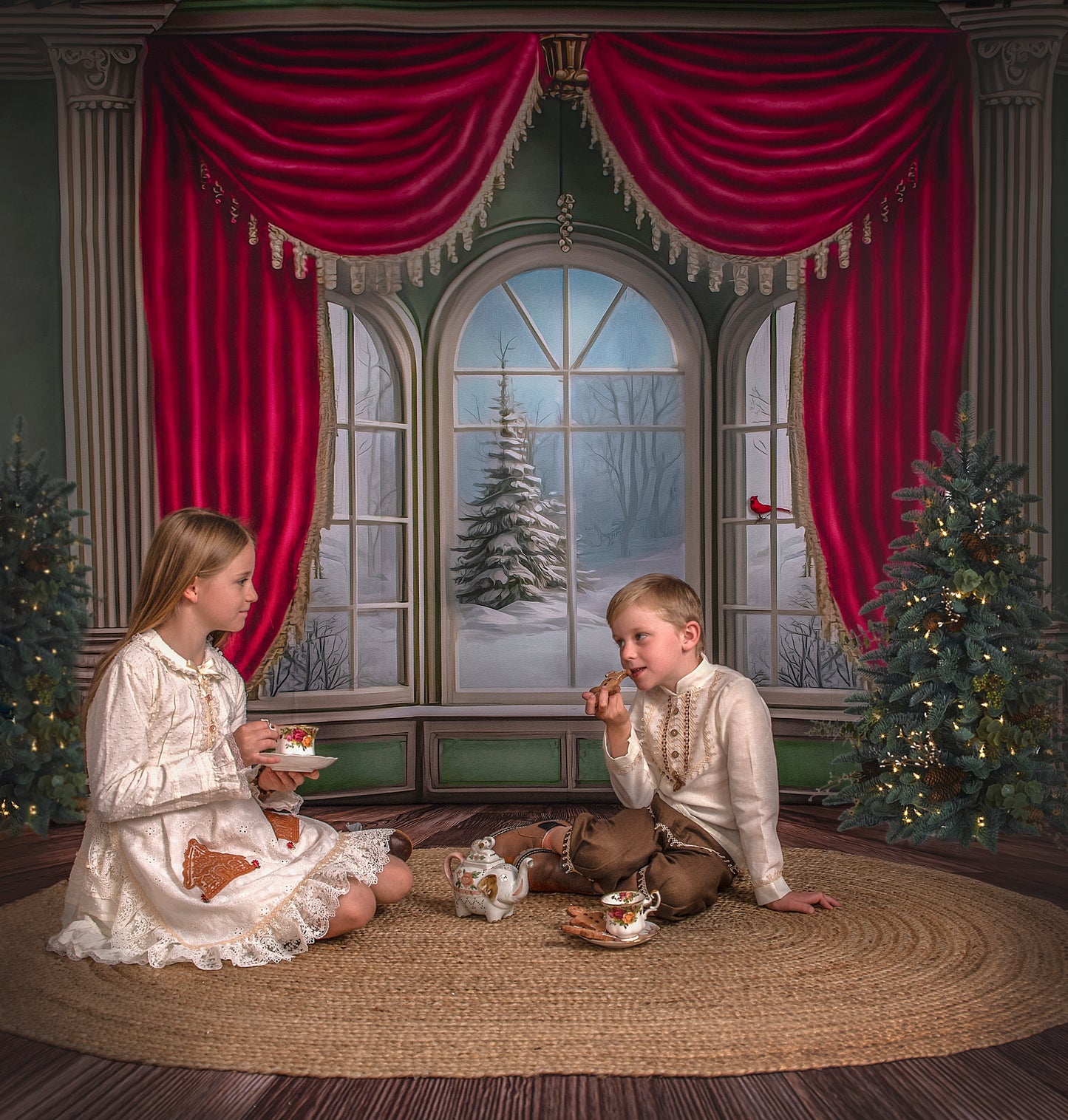 Winterside Wishes - Wood Floor Option - with Sweep Option