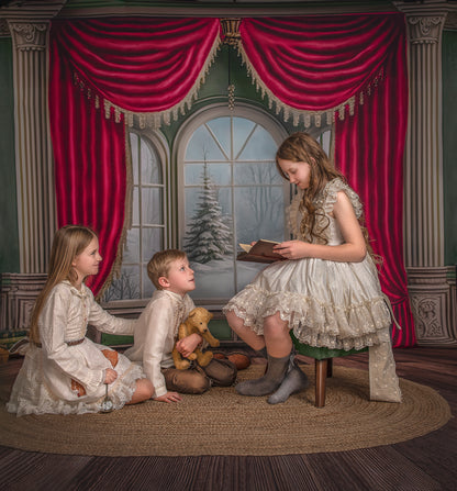 Winterside Wishes - Wood Floor Option - with Sweep Option