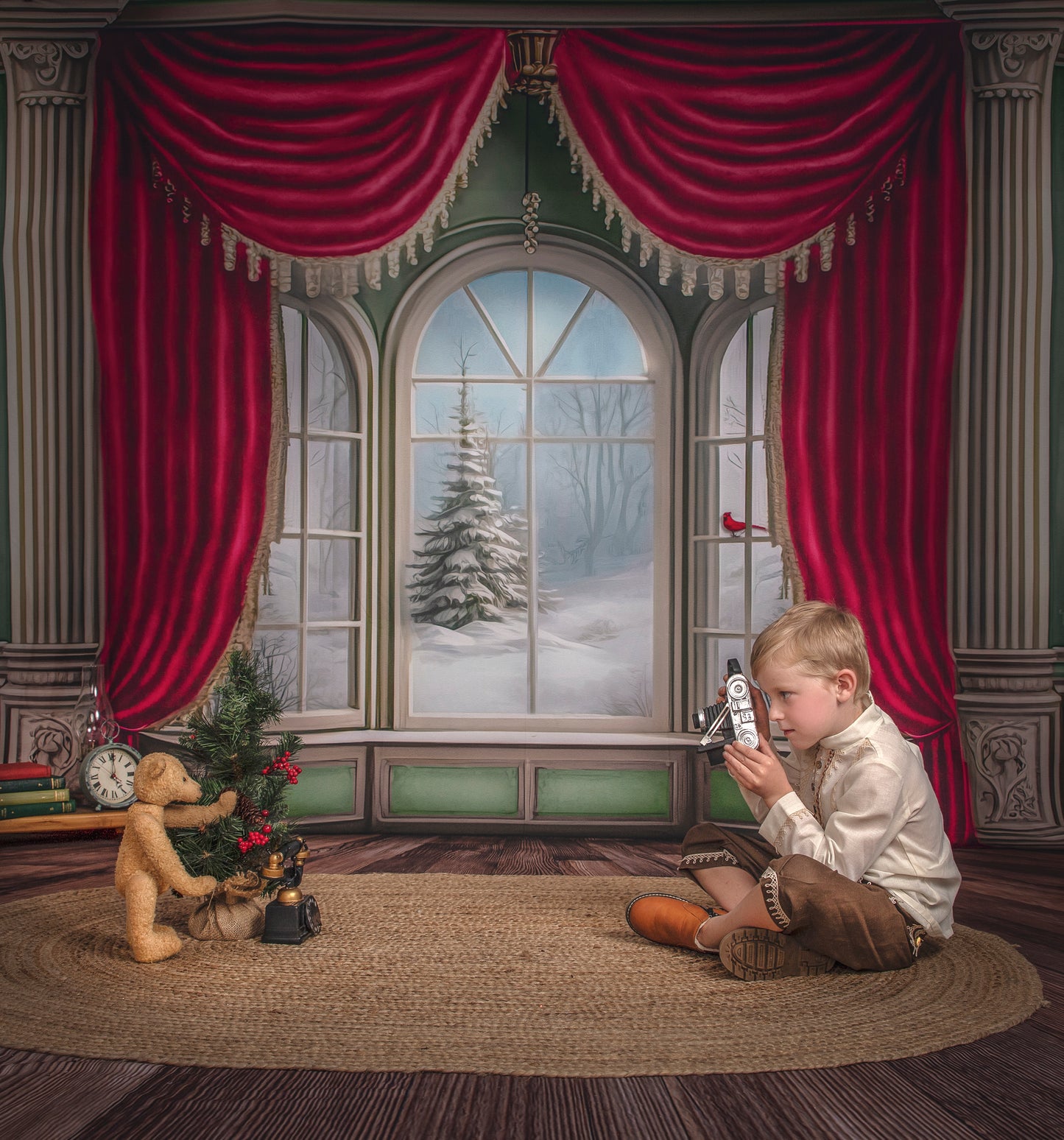 Winterside Wishes - Wood Floor Option - with Sweep Option