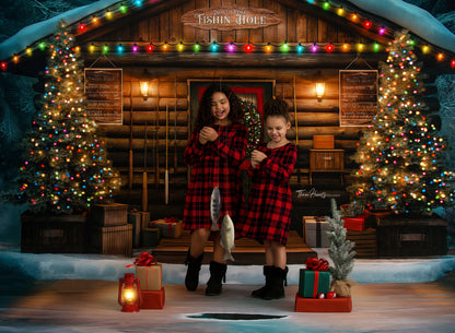 North Pole Frozen Lake Floor - Mat Floor