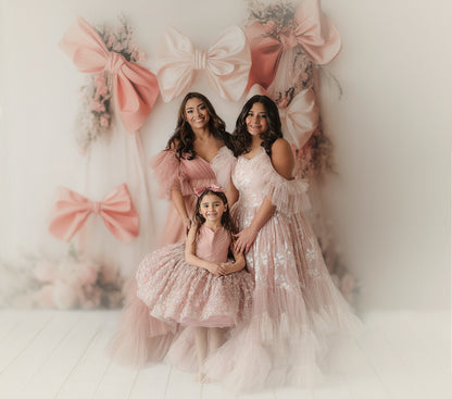 Bowtied Blush - With Sweep Option
