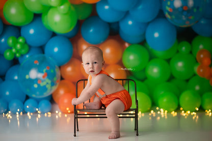 RTS Dino Balloon Wall - 12x8' Essential Stretch - Banding - 60% Off