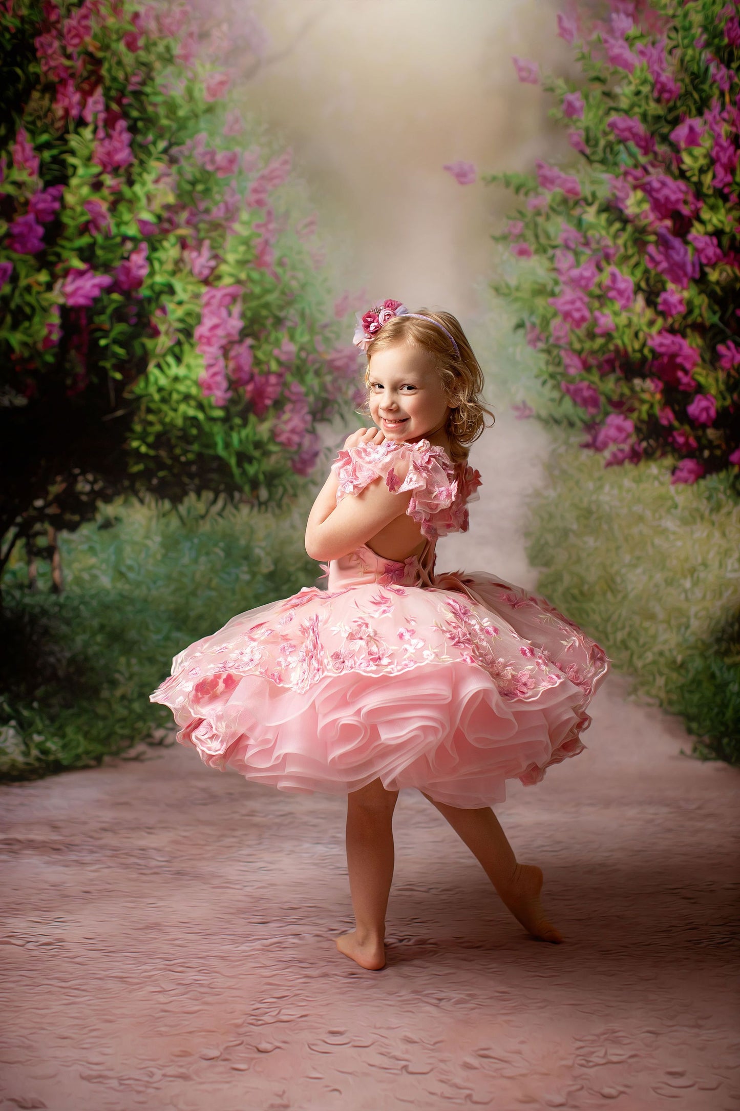 Lilac Garden Path - With Sweep Option