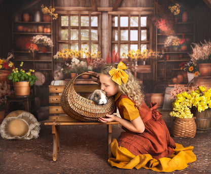 Rustic Greenhouse Blooms - With Sweep Option