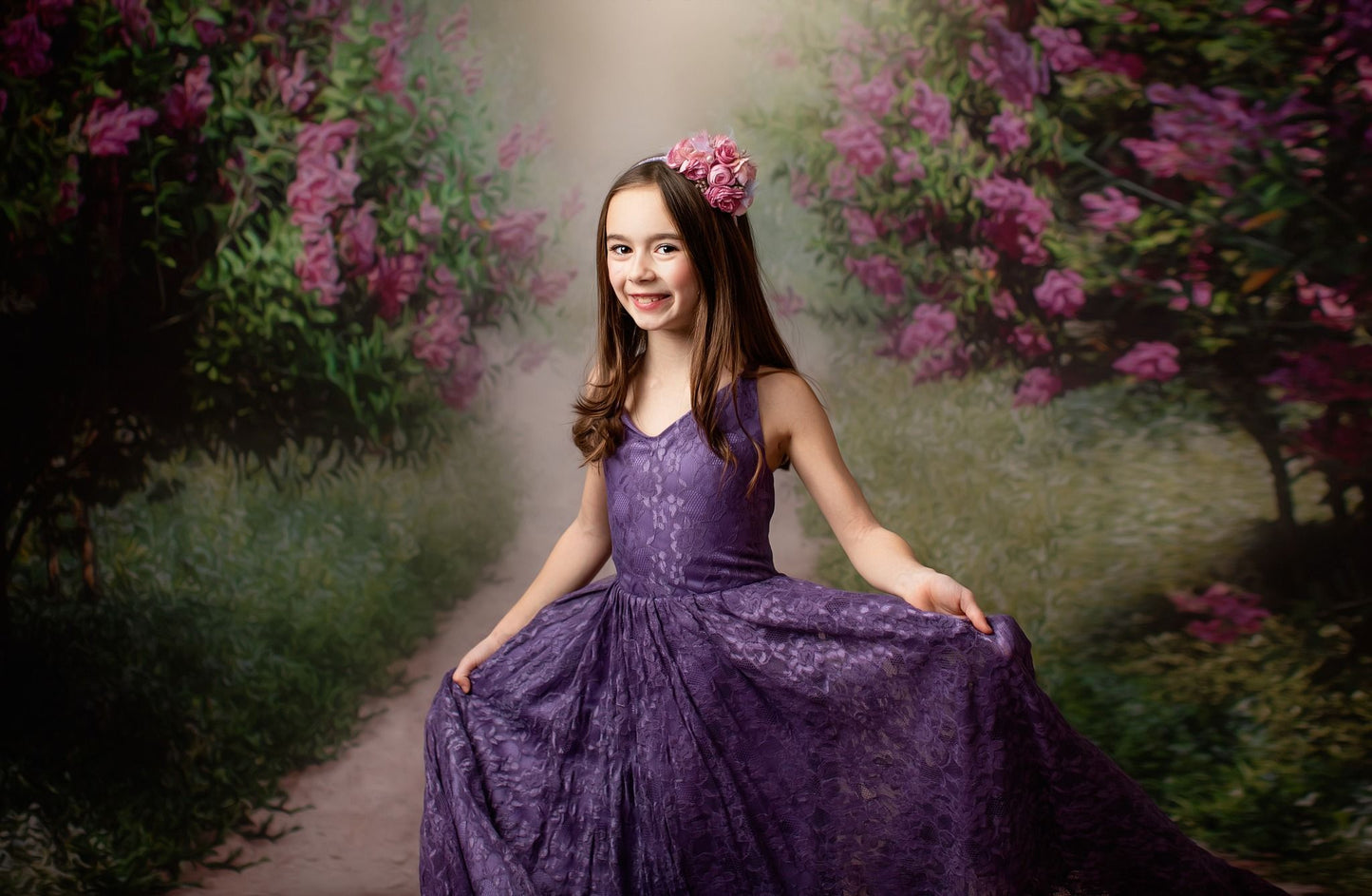 Lilac Garden Path - With Sweep Option