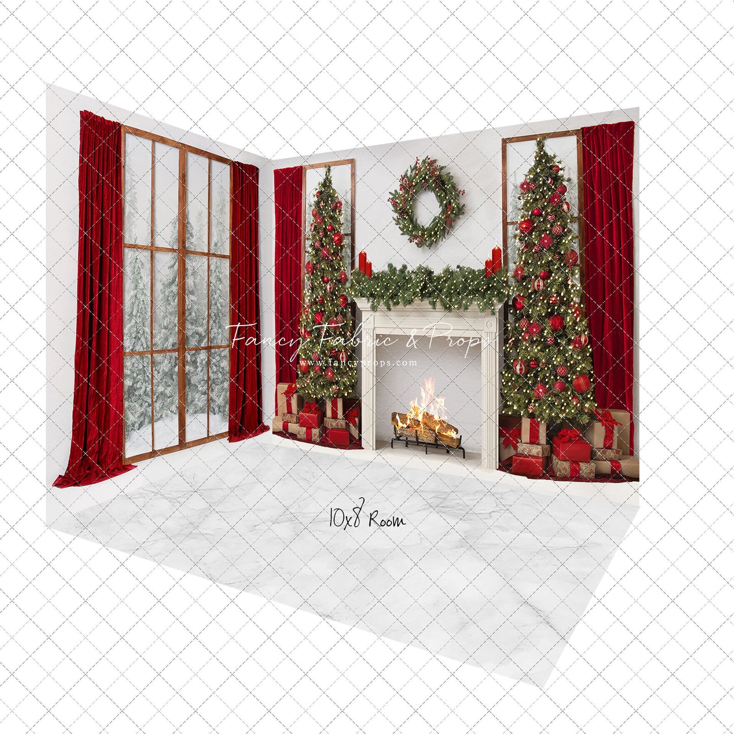 Classic Holiday Traditions Mantle 2pc Room