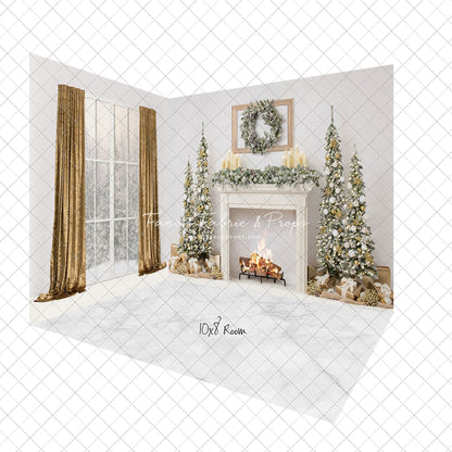 Simple Christmas Mantle 2pc Room